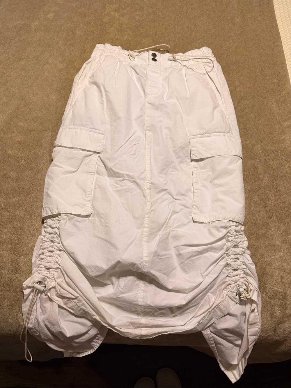 Garage cargo midi skirt with drawstrings size xxs